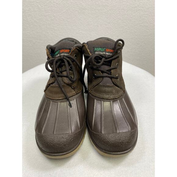 Mens Aspen Sport Brown Suede & Leather Duck Boots Size 7 - Picture 2 of 8